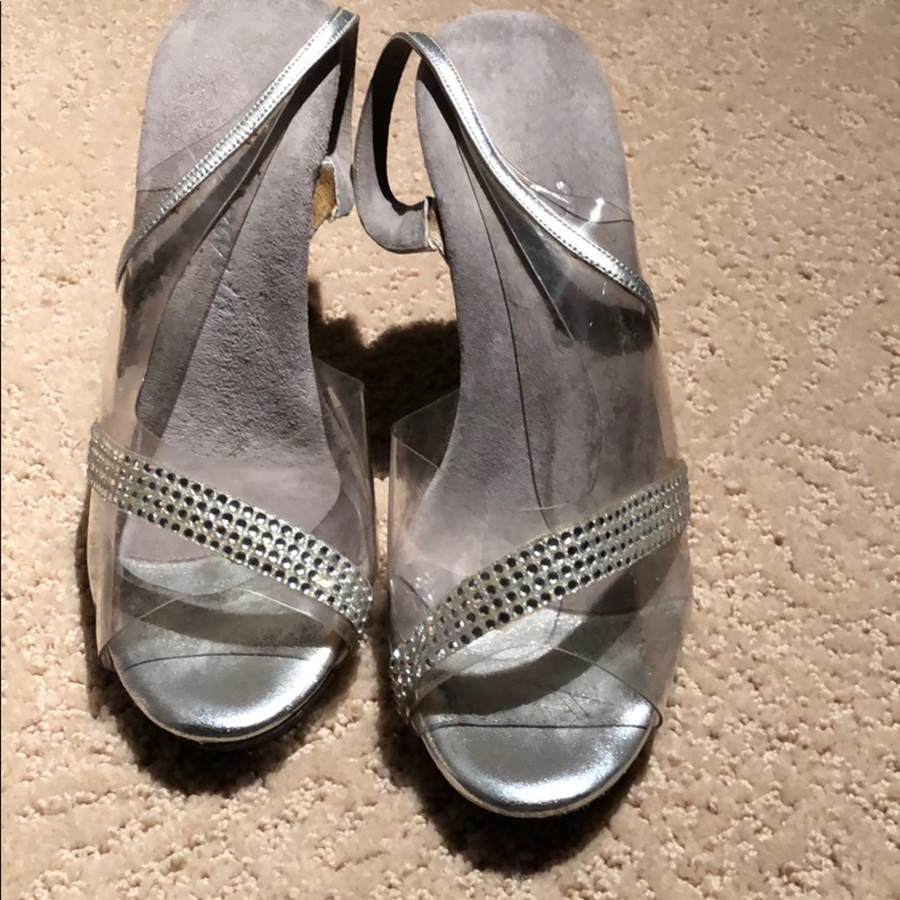 Silver heels